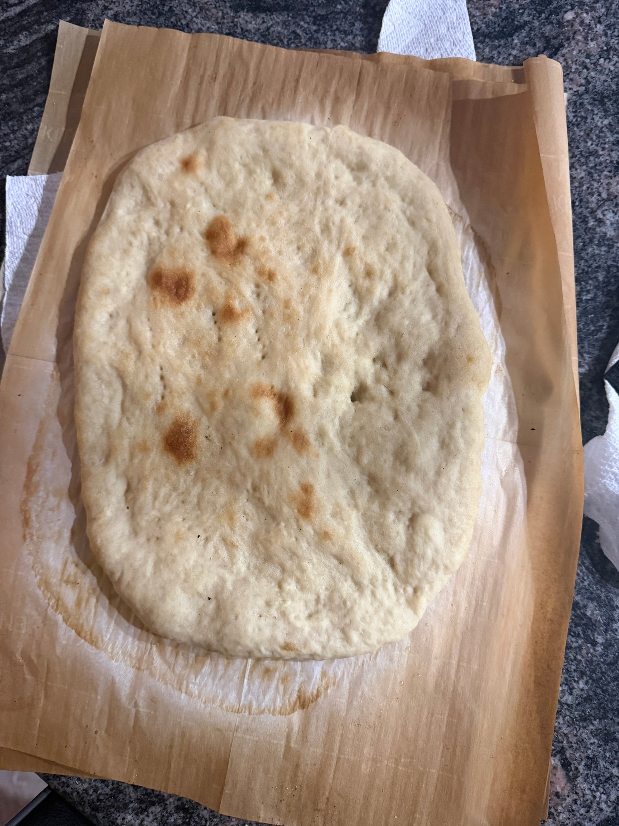 Sourdough par baked pizza crust