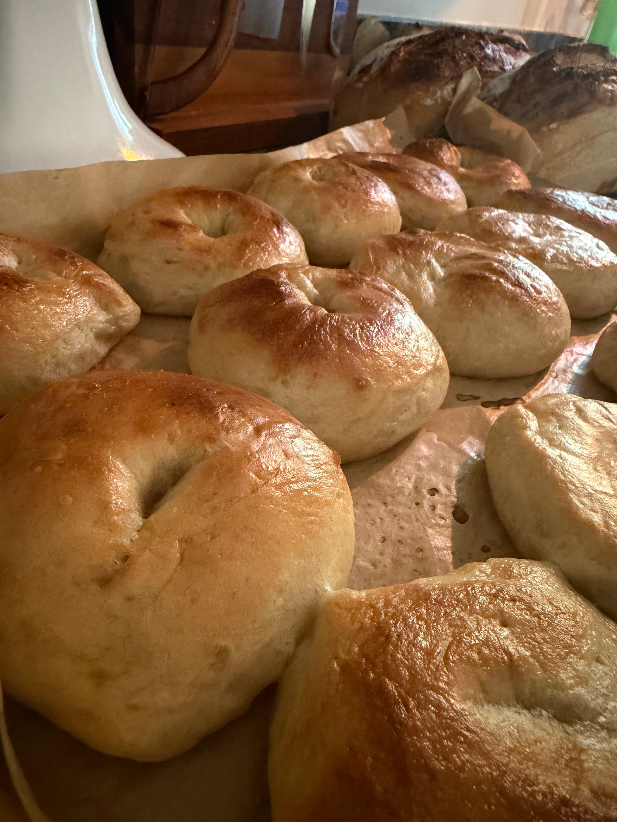 Fresh Sourdough Bagels