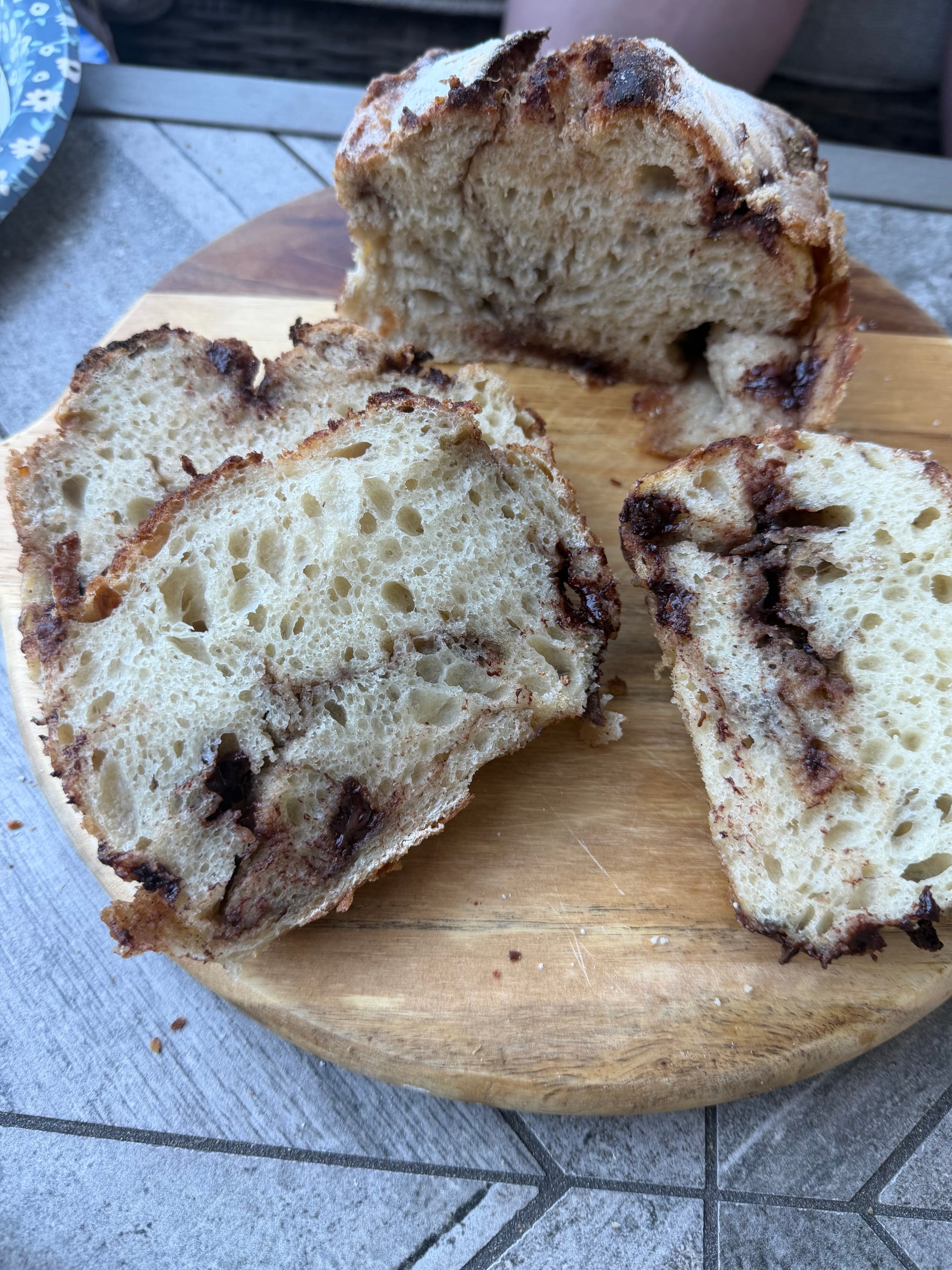 Fresh sourdough loaves