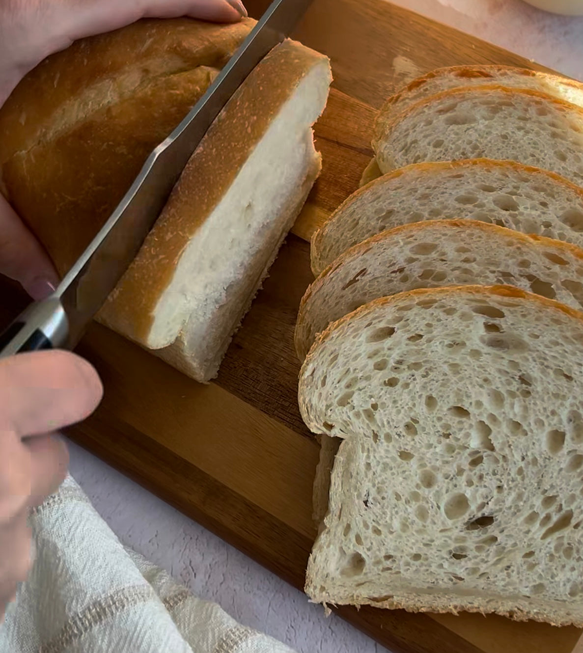 Soft Sourdough sandwich bread