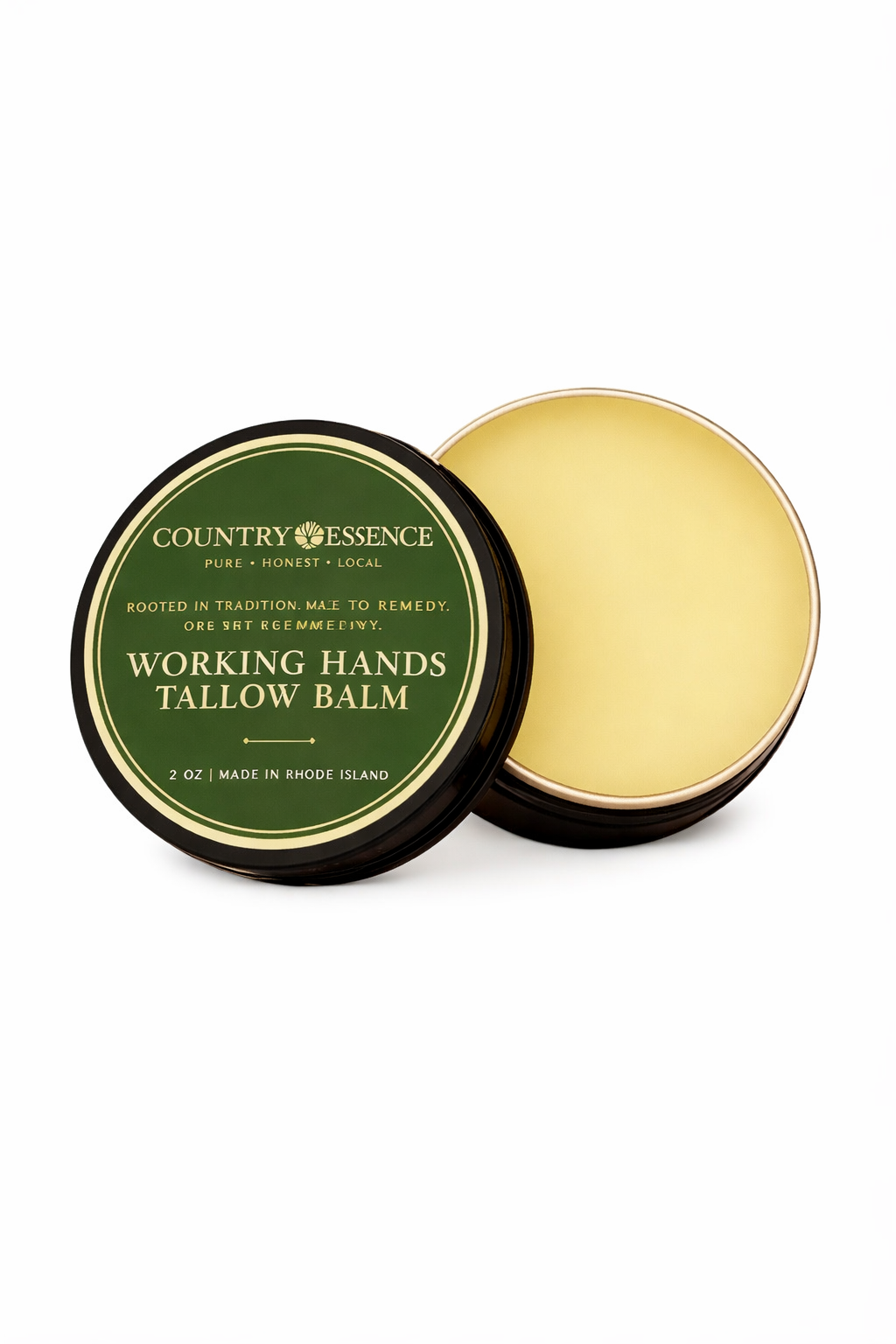 Tallow Hand Balm - Concentrated Dry Skin Relief | Organic Tallow Hand Cream with Calendula |