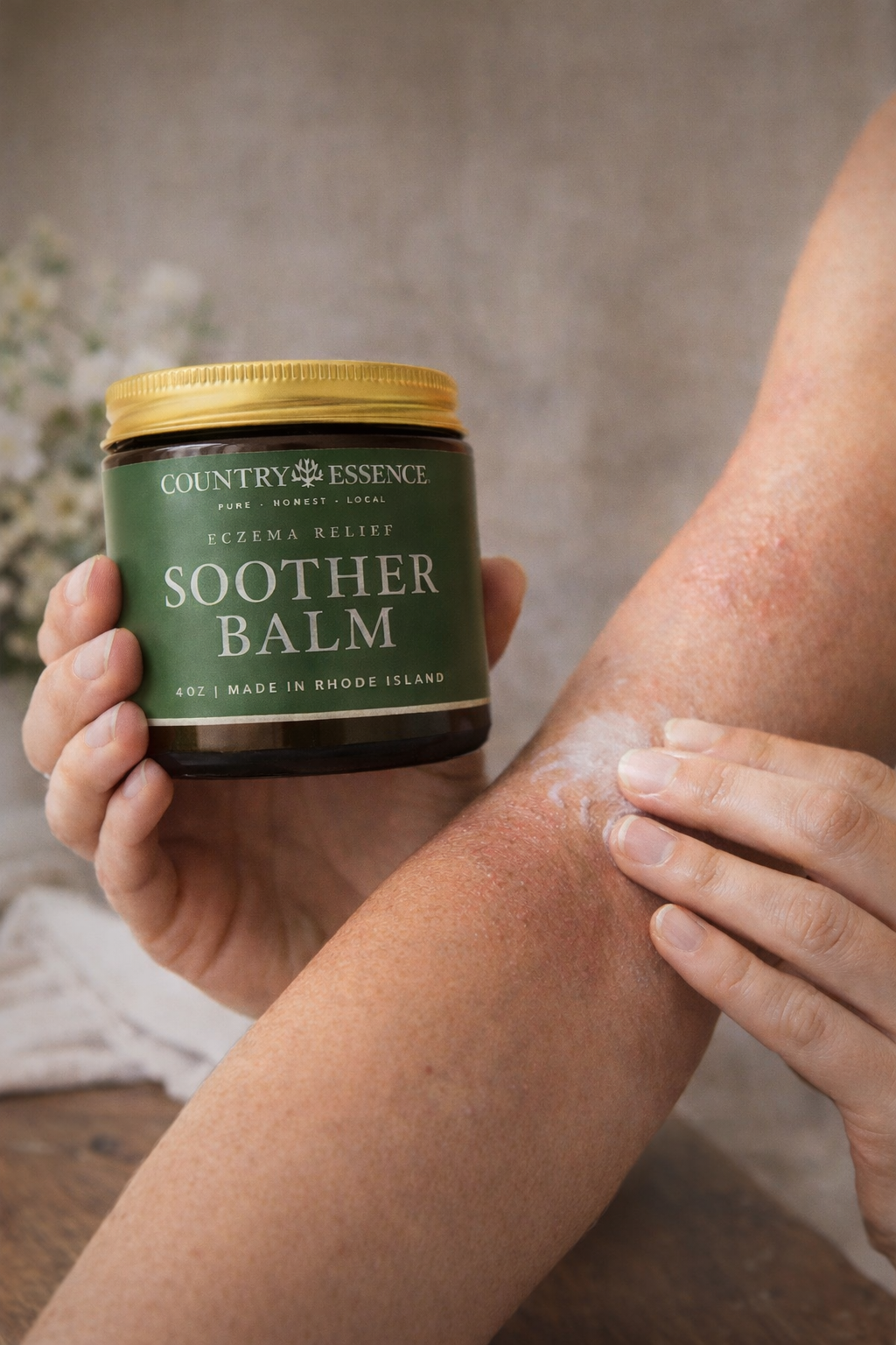 Soother Balm -Natural Relief for Eczema , Rashes & Itchy Skin | Tea Tree Oil, Calendula & Zinc